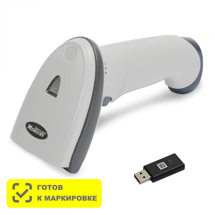Беспроводной сканер штрих-кода MERTECH CL-2200 BLE Dongle P2D USB White в Ижевске